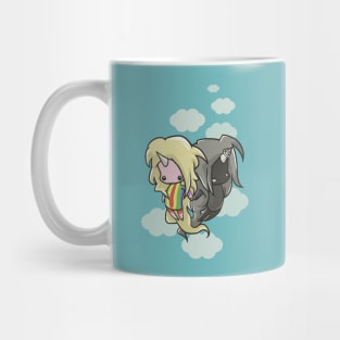 Lady Rainicorn and Lord Monochromicorn Mug